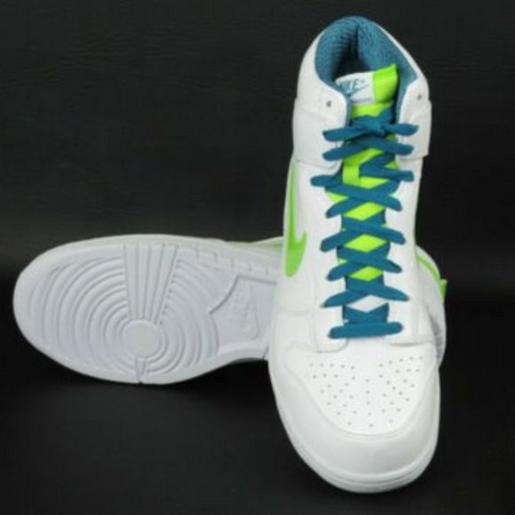 Nike Dunk High Premium Mens Shoes White Electric - Picture 10 of 13